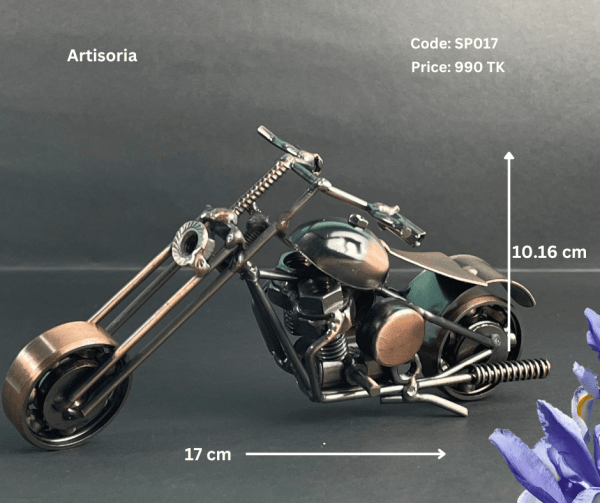 Miniature Cruiser Bike Metal Showpiece