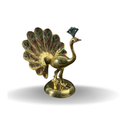 Brass peacock