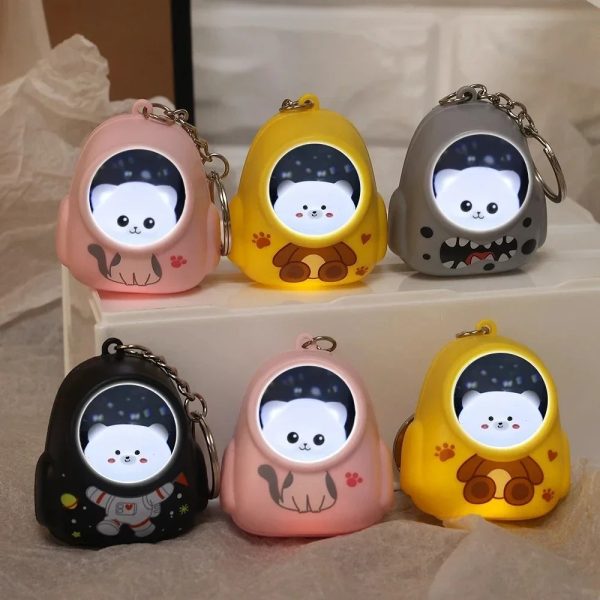 Mini Cartoon Light Pendant Keyring - Image 2