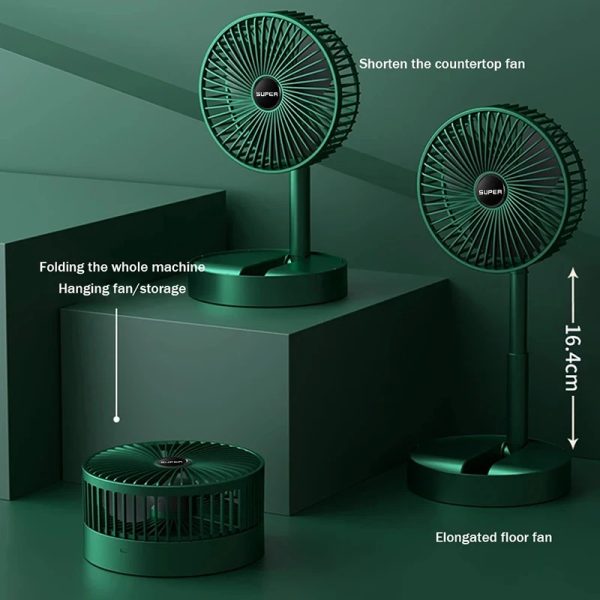 Mini Foldable Adjustable Fan - Rechargeable - Image 2