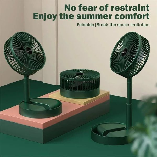 Mini Foldable Adjustable Fan - Rechargeable - Image 3