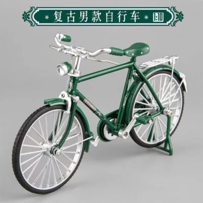 Alloy Retro Bicycle Model green