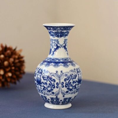Blue and White Ceramic Vase