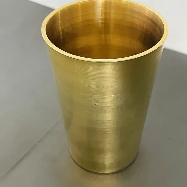 Brass Handcrafted Plain Glass