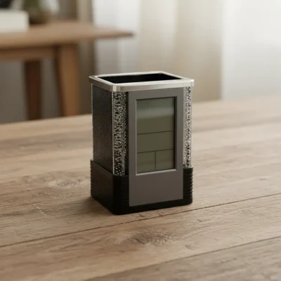Digital Clock Pen Holder