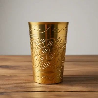 Handcrafted Glass brass