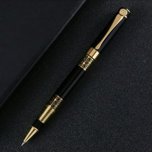 Mahogany Retro Metal Signature Pen