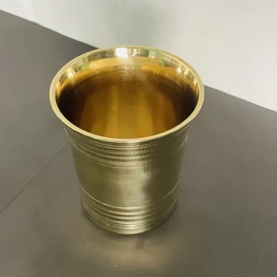 Vintage Brass Water Glass