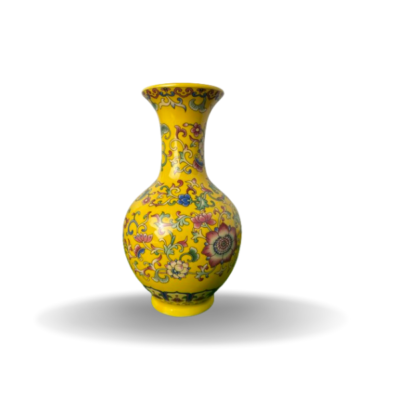 Yellow Decorative Ceramic Vase