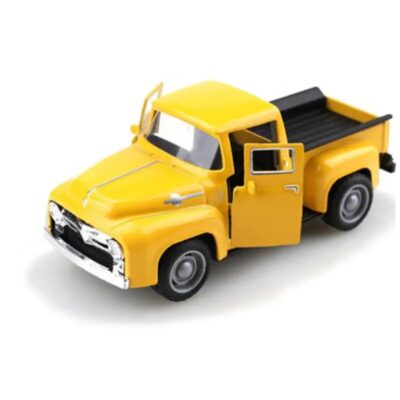 Retro Simulation Mini Pickup Truck Yellow