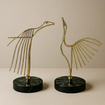 Bird Abstract Art Pair Set