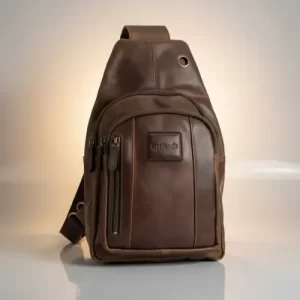 Traverse Elite premium leather chest bag