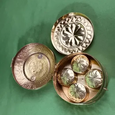 brass pan dhani set