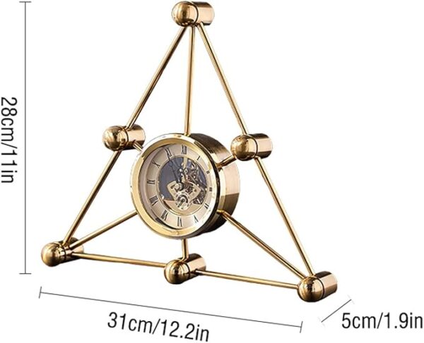 Triangle Skeleton Roman Clock