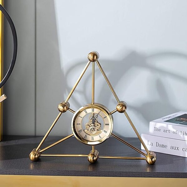 Triangle Skeleton Roman Clock