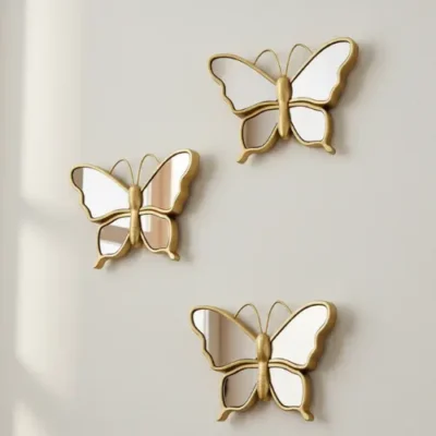 3 set of Butterfly Mirrors
