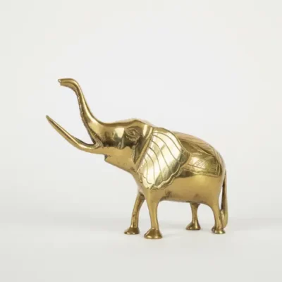 Brass elephant showpiece