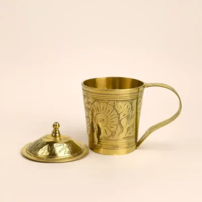 Brass Mug with Lid