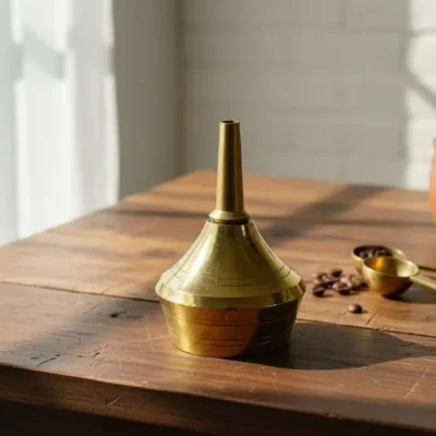 Vintage Brass Kerosene Lamp