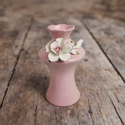 Vintage Pink Ceramic Vase