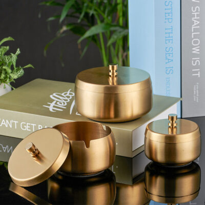 Brass Anti-Slip Windproof Ashtray