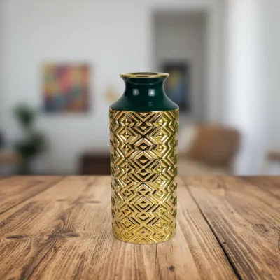 Golden Decorative Flower Vase