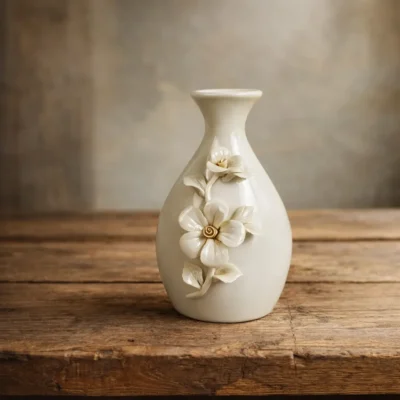 Retro Embossed Ceramic Vase