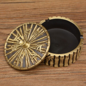 brass die-casting high bamboo ashtray