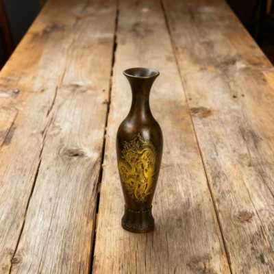 Dragon and Phoenix Flower Vase