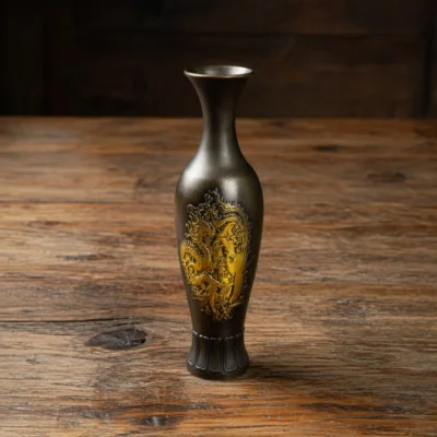 Dragon and Phoenix Flower Vase