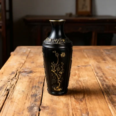 Plum Orchid Chrysanthemum Vase-2