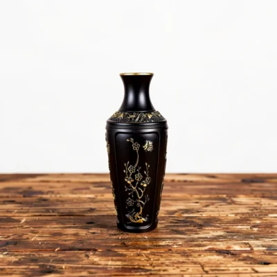 Plum Orchid Chrysanthemum Vase-2