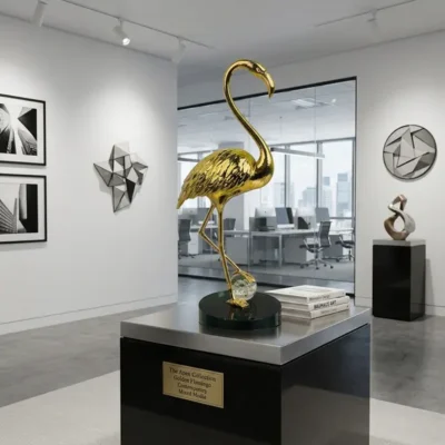 Flamingos Statue