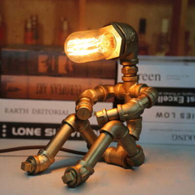 American Retro Water Pipe Lamp