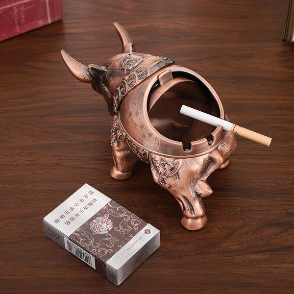 Auspicious bull ashtray-4
